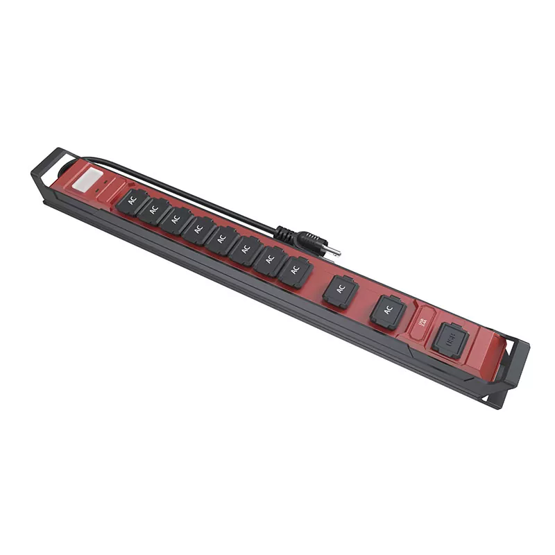 Vodotěsný napájecí proužek USB s 10 výstupy