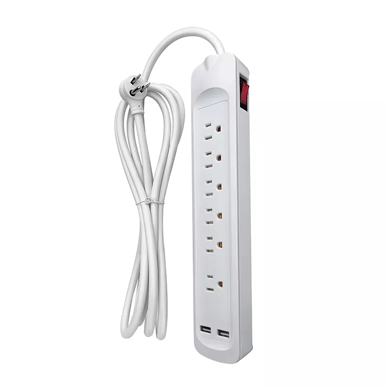 6 zásuvek USB napájecí proužek